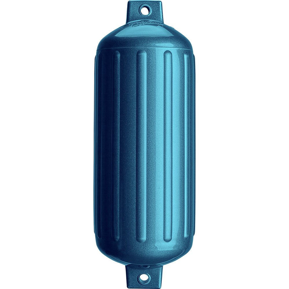Polyform G-6 Twin Eye Fender 11" x 30" - Metallic Blue - Deckhand Marine Supply