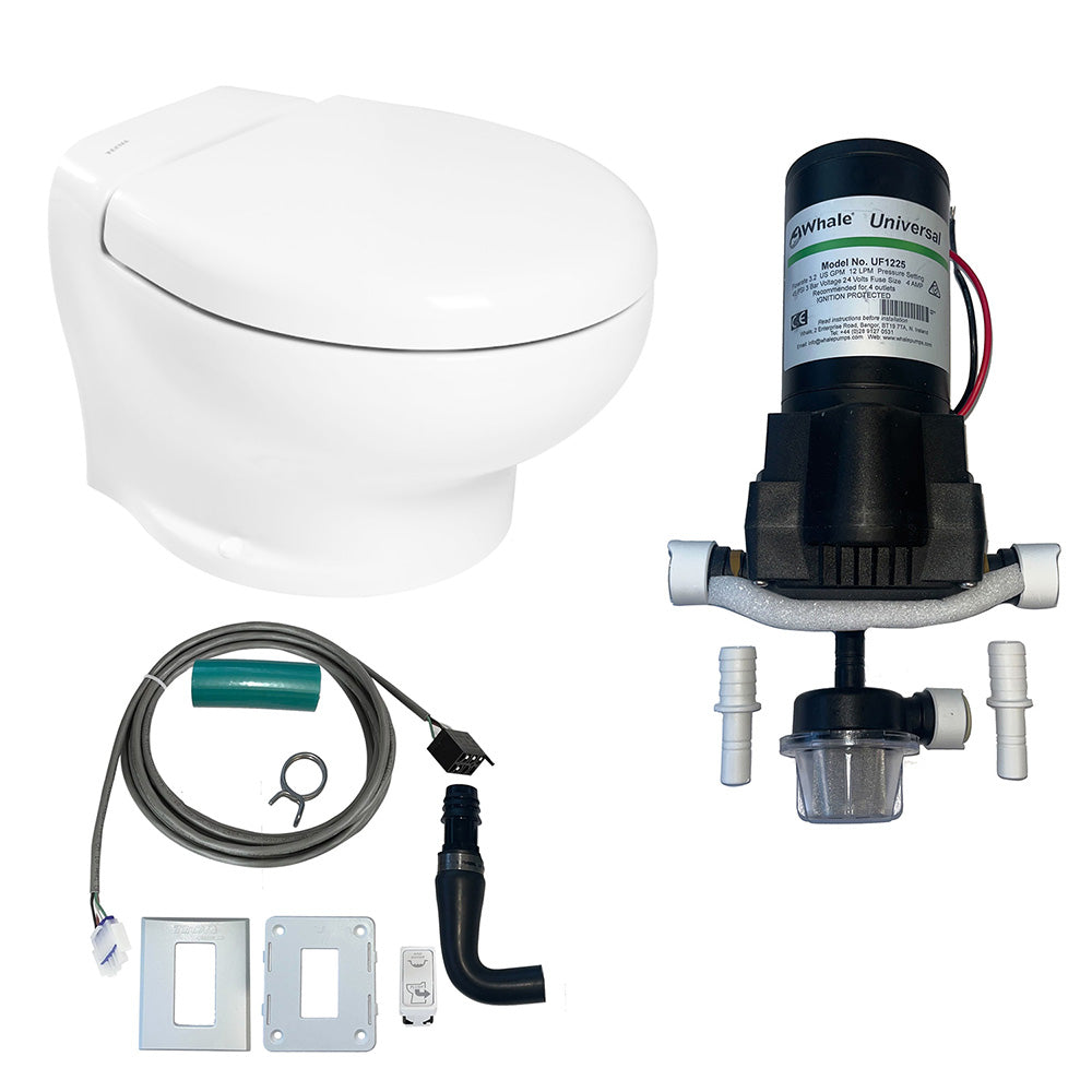 Thetford Nano Eco Compact Toilet Raw Water Kit w/Inlet Pump - 24V - Deckhand Marine Supply