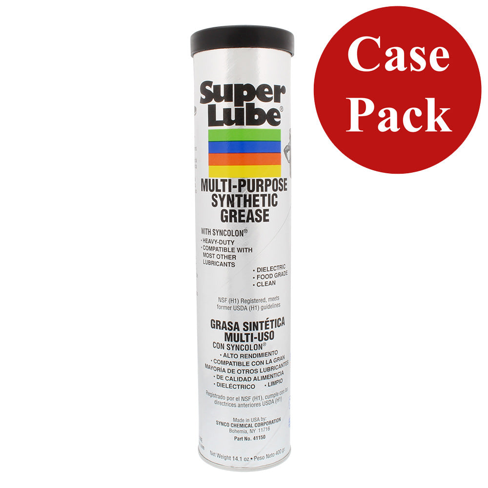 Super Lube Multi-Purpose Synthetic Grease w/Syncolon - 14.1oz Cartridge *Case of 12 - Deckhand Marine Supply