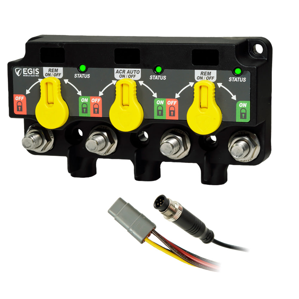 Egis Triple XD - NMEA 2000 - Relay/ACR/Relay w/Knobs - 12 Position DT - Deckhand Marine Supply