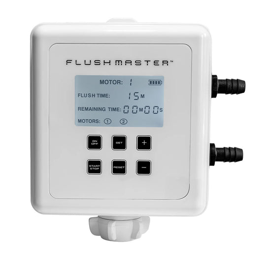 Flushmaster Outboard Flushing System - 2 Outlet w/Two 12' Hose Kits - Deckhand Marine Supply