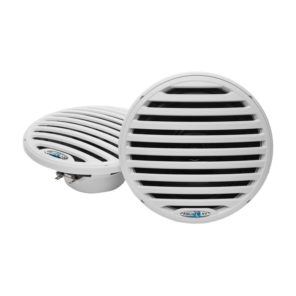 Aquatic AV 6.5" Economy Speakers - White - Pair - Deckhand Marine Supply