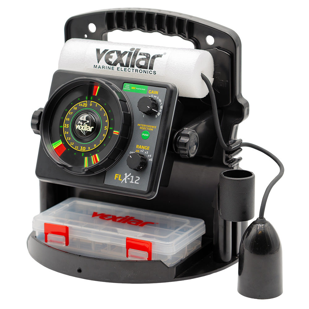 Vexilar FLX-12 Pro Pack II Fishing System w/12 Degree Ice Ducer - Deckhand Marine Supply