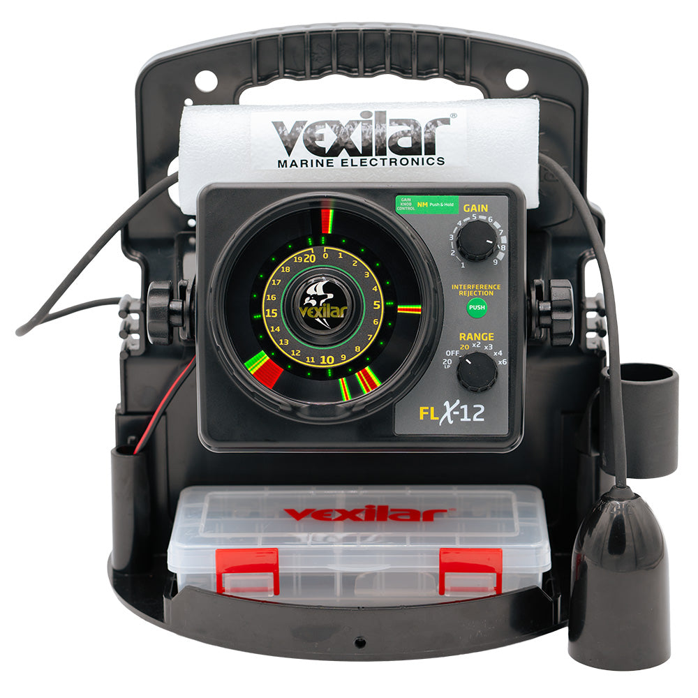 Vexilar FLX-12 Pro Pack II Fishing System w/12 Degree Ice Ducer - Deckhand Marine Supply