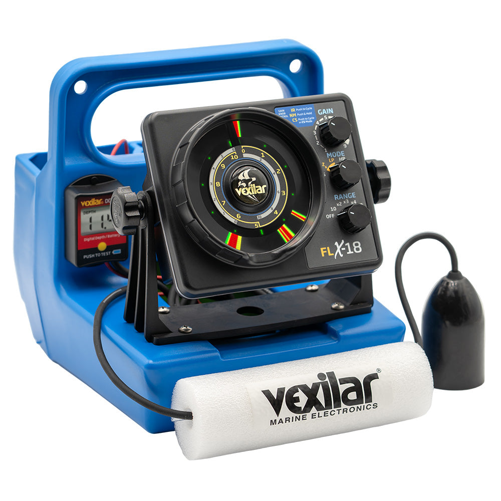 Vexilar FLX-18 Genz Pack w/12 Degree Ice-Ducer  DD-100 - Deckhand Marine Supply