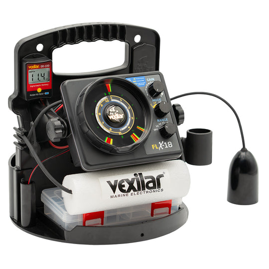 Vexilar FLX-18 Pro Pack II Fishing System w/12 Degree Ice-Ducer  DD-100 - Deckhand Marine Supply
