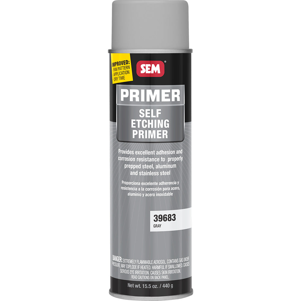 SEM Self Etching Primer - 20oz Aerosol Can - Grey - Deckhand Marine Supply