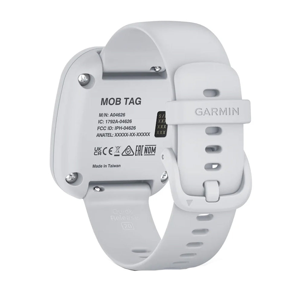 Garmin MOB Tag w/White Quick Release Band - Deckhand Marine Supply