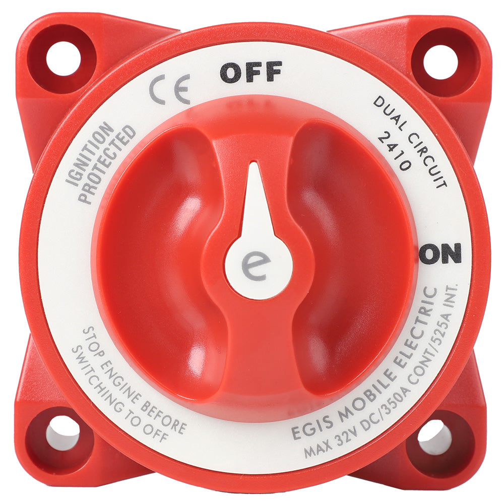 Egis E-Series 350A Dual Circuit Battery Switch Off/On - Deckhand Marine Supply