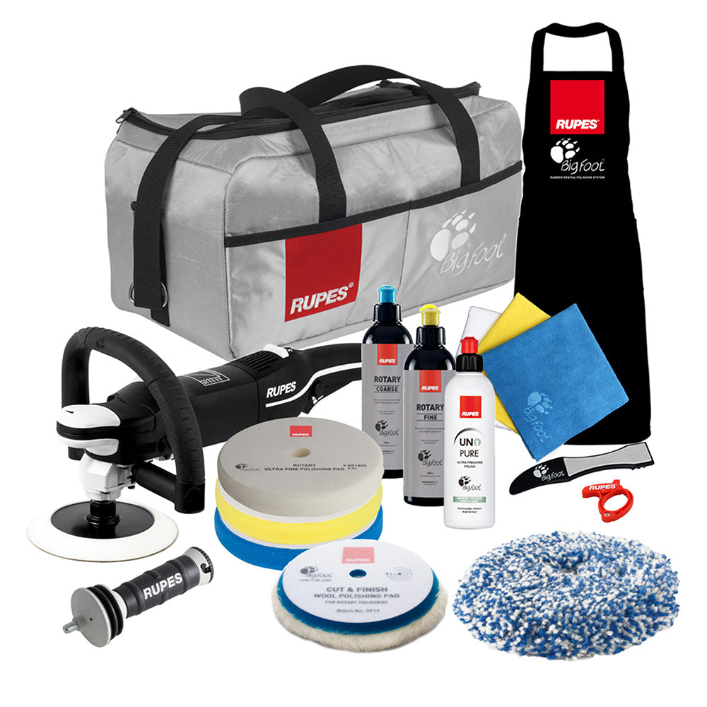 RUPES Rotary Polisher Bigfoot LH19E Complete Kit - Deckhand Marine Supply