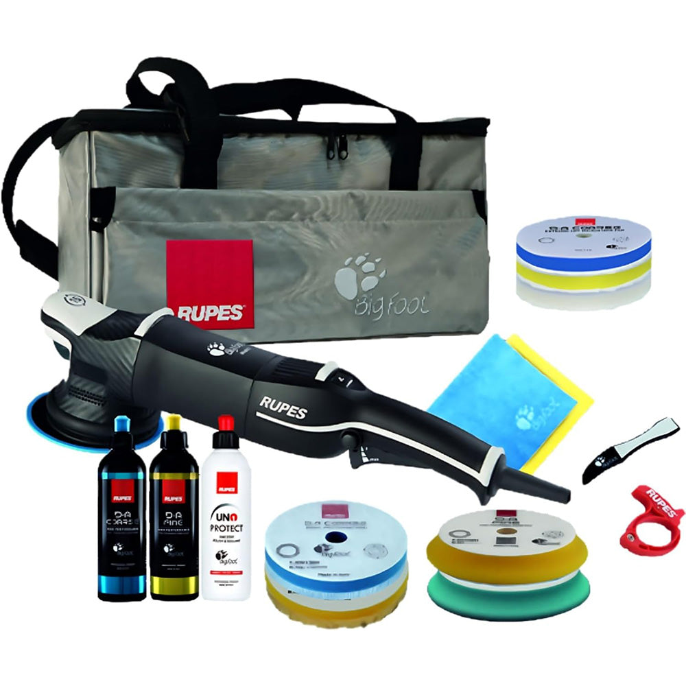 RUPES Random Orbital Polisher Bigfoot LHR15 Mark V Complete Kit - Deckhand Marine Supply
