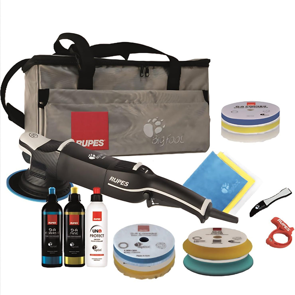 RUPES Random Orbital Polisher Bigfoot LHR21 Mark V Complete Kit - Deckhand Marine Supply