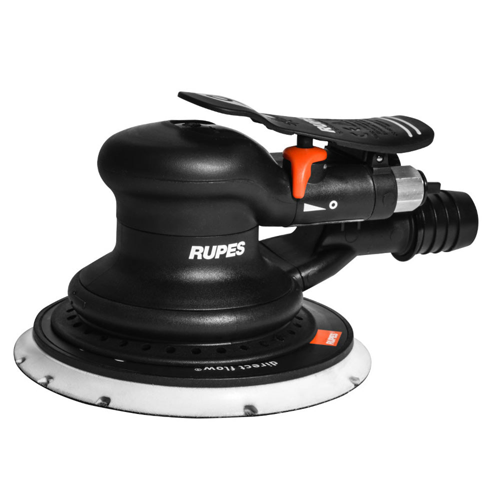 RUPES Random Orbital Palm Pneumatic Sander w/150mm Pad  9mm Orbit-Skorpio III (Central Vac) - Deckhand Marine Supply