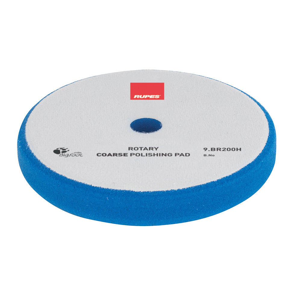 RUPES Rotary Coarse Polishing Foam Pad 175/180mm - Blue - Deckhand Marine Supply