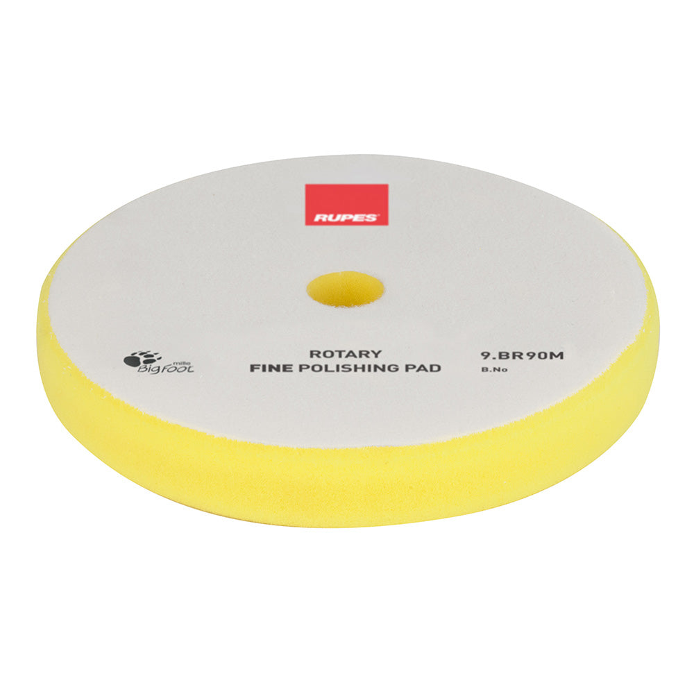 RUPES Rotary Fine Polishing Foam Pad 75/90mm - Yellow - Deckhand Marine Supply
