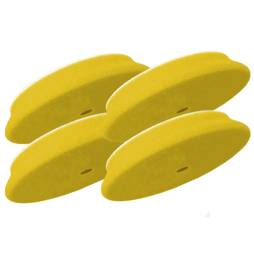 RUPES D-A Fine Finishing Foam Pad 70mm - Yellow *4-Pack - Deckhand Marine Supply