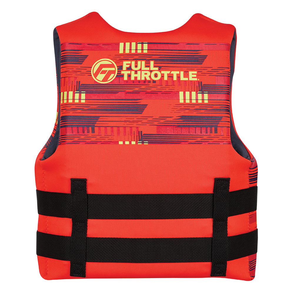 Full Throttle Youth Rapid-Dry Life Jacket - Red - Deckhand Marine Supply