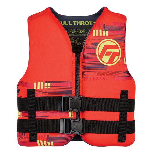 Full Throttle Youth Rapid-Dry Life Jacket - Red - Deckhand Marine Supply