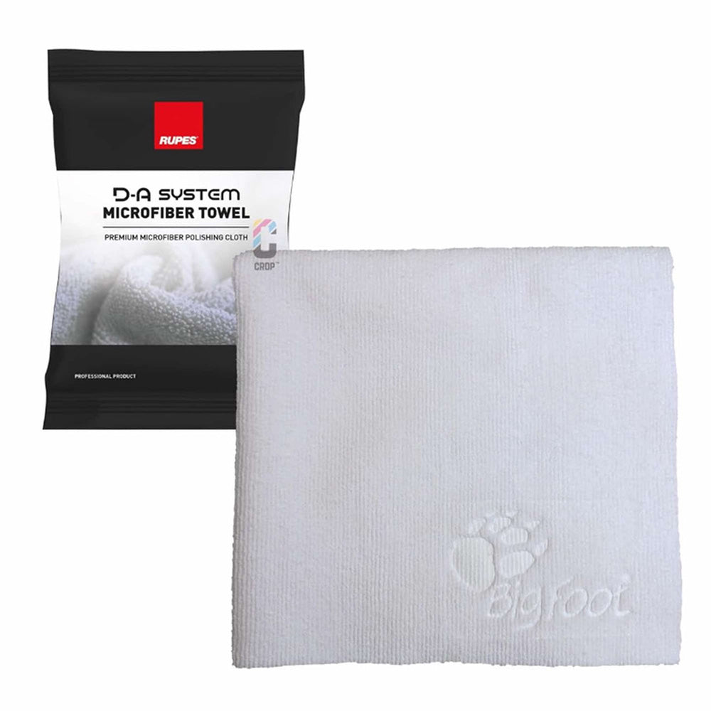 RUPES D-A System Microfiber Towel 16x16 - White - Deckhand Marine Supply