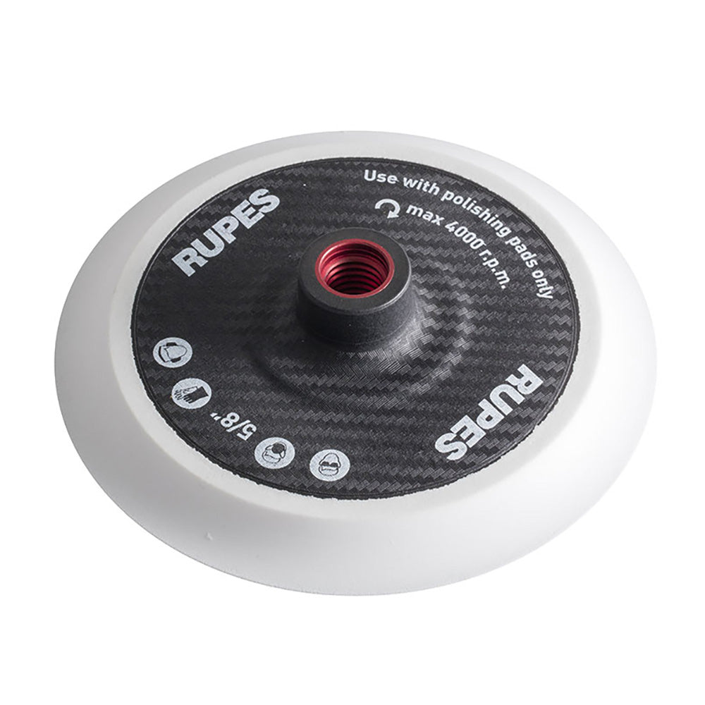 RUPES Backing Pad 150mm/6" Velcro w/5/8" Female Thread - Deckhand Marine Supply