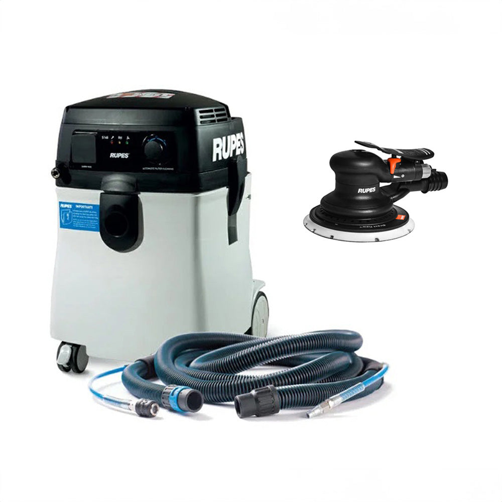 RUPES S245 Portable Vacuum Long Hose Kit w/RH356A Skorpio Sander - Deckhand Marine Supply