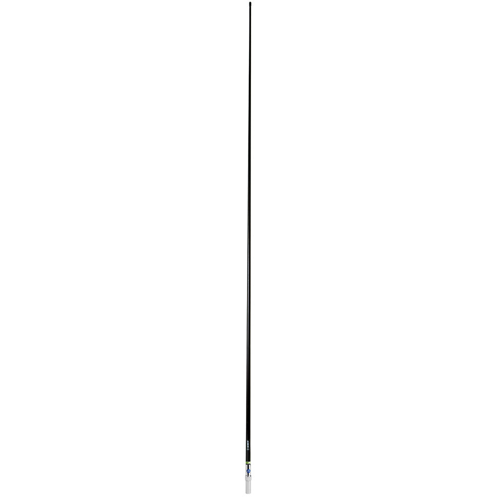 Scout 8' QuickFit Black VHF Antenna w/5M Cable + FME Quick 6 Foam Filled 6db Solid Brass  Copper Element - Deckhand Marine Supply