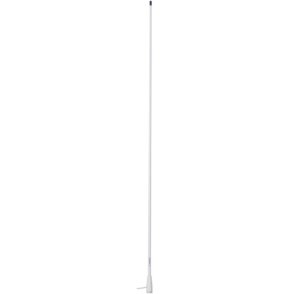 Scout 5' White VHF Antenna 3dB Nylon Ferrule w/5M RG-58 Coax KS-22 - Deckhand Marine Supply