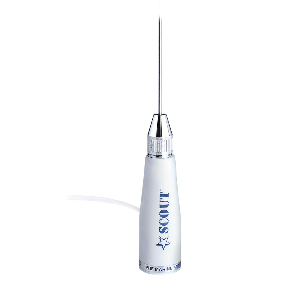 Scout 3.3' Stainless VHF Whip Antenna 3dB w/5M RG-58 Coax KS23A - Deckhand Marine Supply