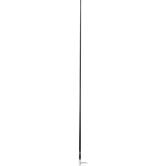 Scout 8' Black VHF Antenna 6dB Heavy Stainless Steel Ferrule w/6M RG-8x Includes PL-259 Heavy Duty Offshore Antenna KS-43 - Deckhand Marine Supply