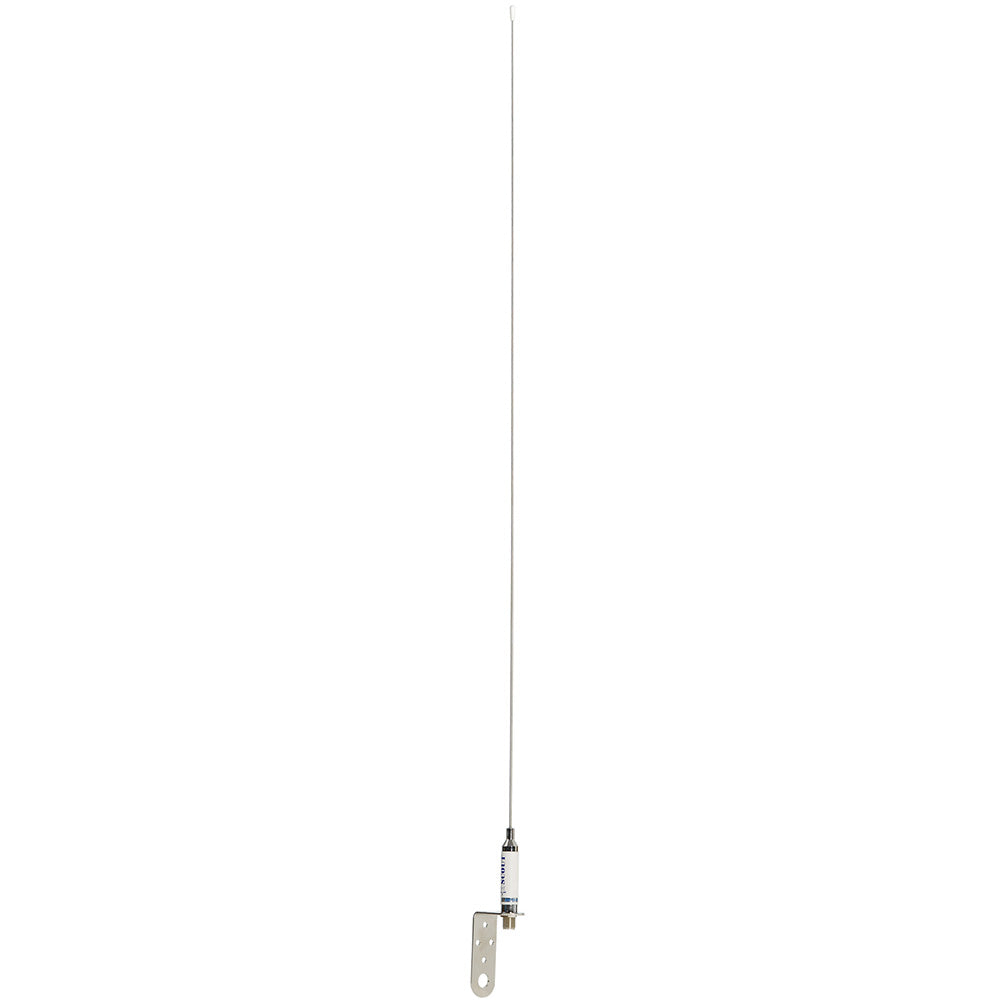 Scout 3' Stainless VHF Whip 3dB w/Bracket f/Sailboats - No Cable - Deckhand Marine Supply