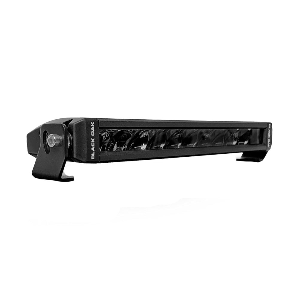 Black Oak Single Row Slim 10" 150W Dual Color LED Light Bar - White  Yellow - Combo Beam - Deckhand Marine Supply