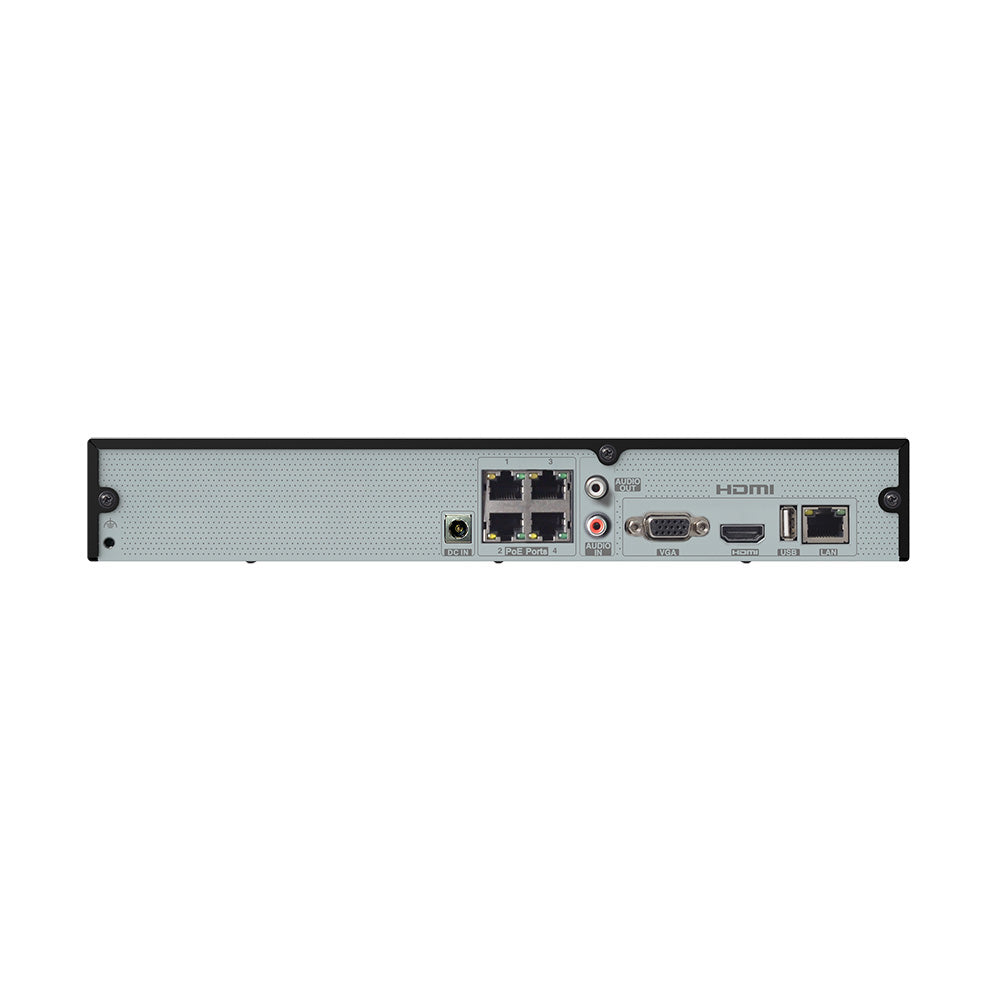 Speco 4-Channel 4K H.265 NVR w/POE  1 SATA - NDAA - 2TB