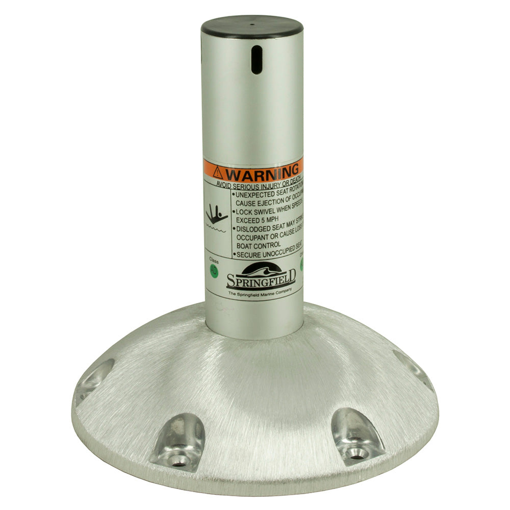 Springfield 2-3/8" Explorer Fixed-Height Locking Pedestal - 10" - Deckhand Marine Supply