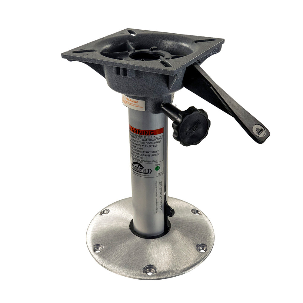 Springfield 2-3/8" Plug-In Locking 3-Piece Pedestal Package - 12" - Deckhand Marine Supply