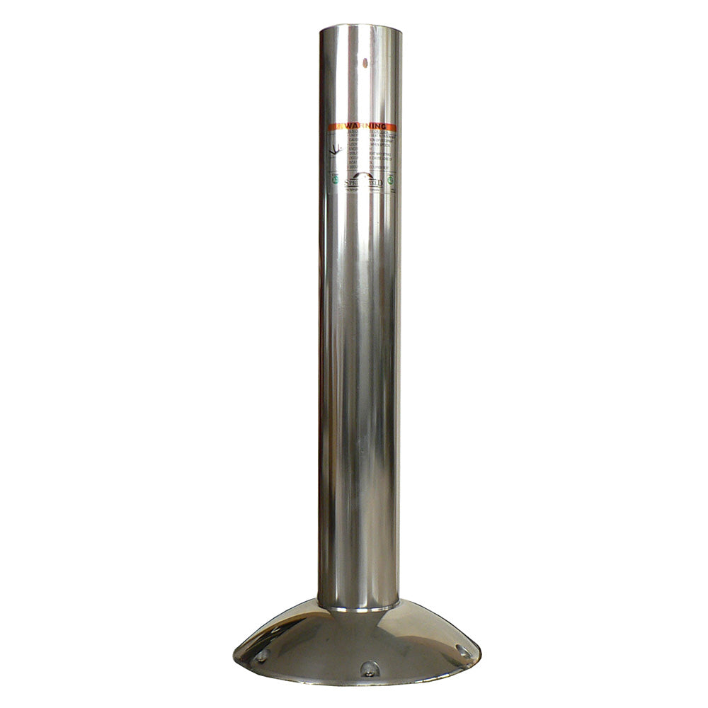 Springfield 4" Elite Fixed-Height Pedestal - 30" - Deckhand Marine Supply