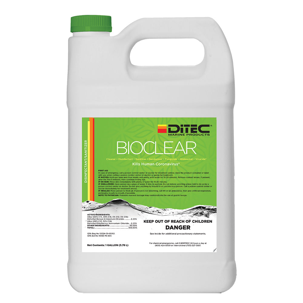 DiTEC Bioclear Disinfectant - Gallon - Deckhand Marine Supply