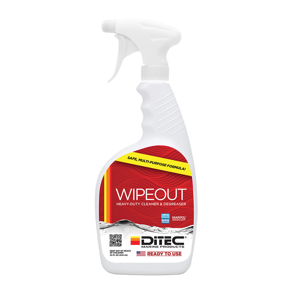 DiTEC Wipeout Multi-Surface Cleaner - 32oz - Deckhand Marine Supply