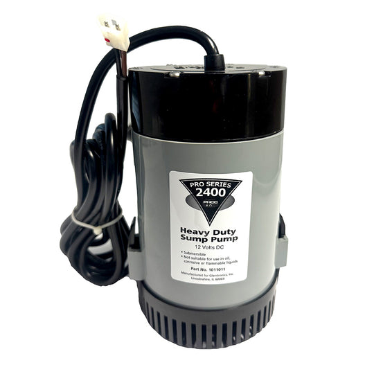 Johnson Pump Pro Series 2400 GPH Replacement Sump Pump - 12V - 2400GPH w/10' Lift, 1.5" Discharge - Deckhand Marine Supply