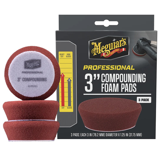 Meguiar's Professional 3" Compound Foam Pads *3-Pack - Deckhand Marine Supply