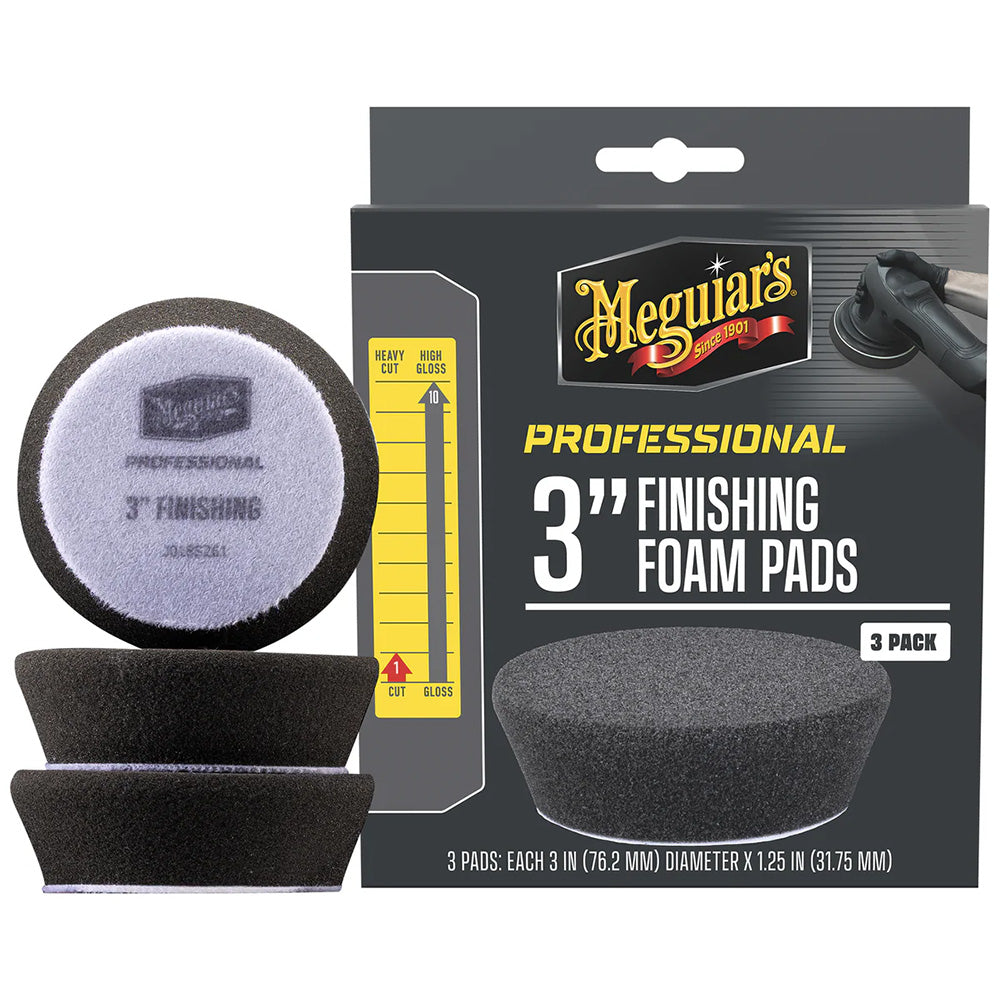 Meguiar's Professional 3" Finishing Foam Pads *3-Pack - Deckhand Marine Supply