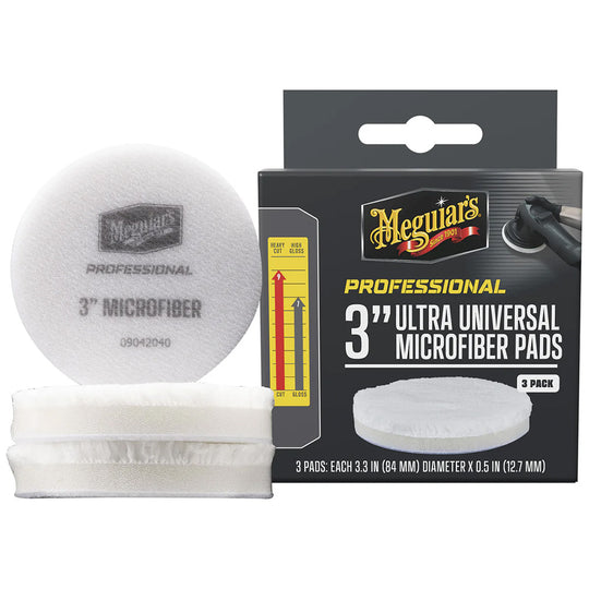 Meguiar's Professional 3" Ultra Universal Microfiber Pads *3-Pack - Deckhand Marine Supply