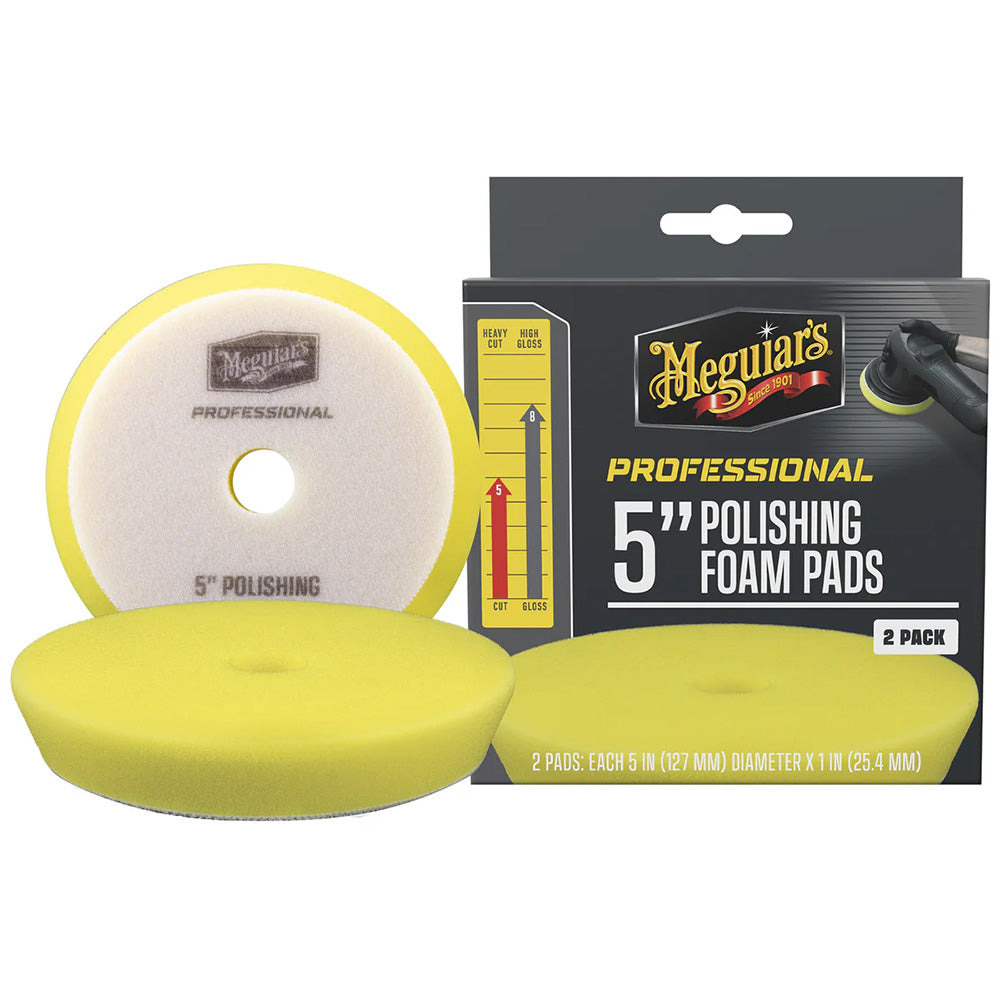 Meguiar's Professional 5" Polishing Foam Pads *2-Pack - Deckhand Marine Supply