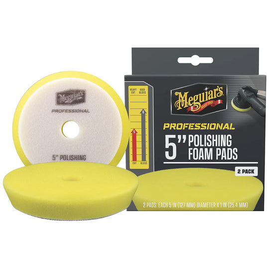 Meguiar's Professional 5" Polishing Foam Pads *2-Pack - Deckhand Marine Supply