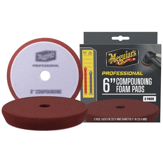 Meguiar's Professional 6" Compounding Foam Pads *2-Pack - Deckhand Marine Supply