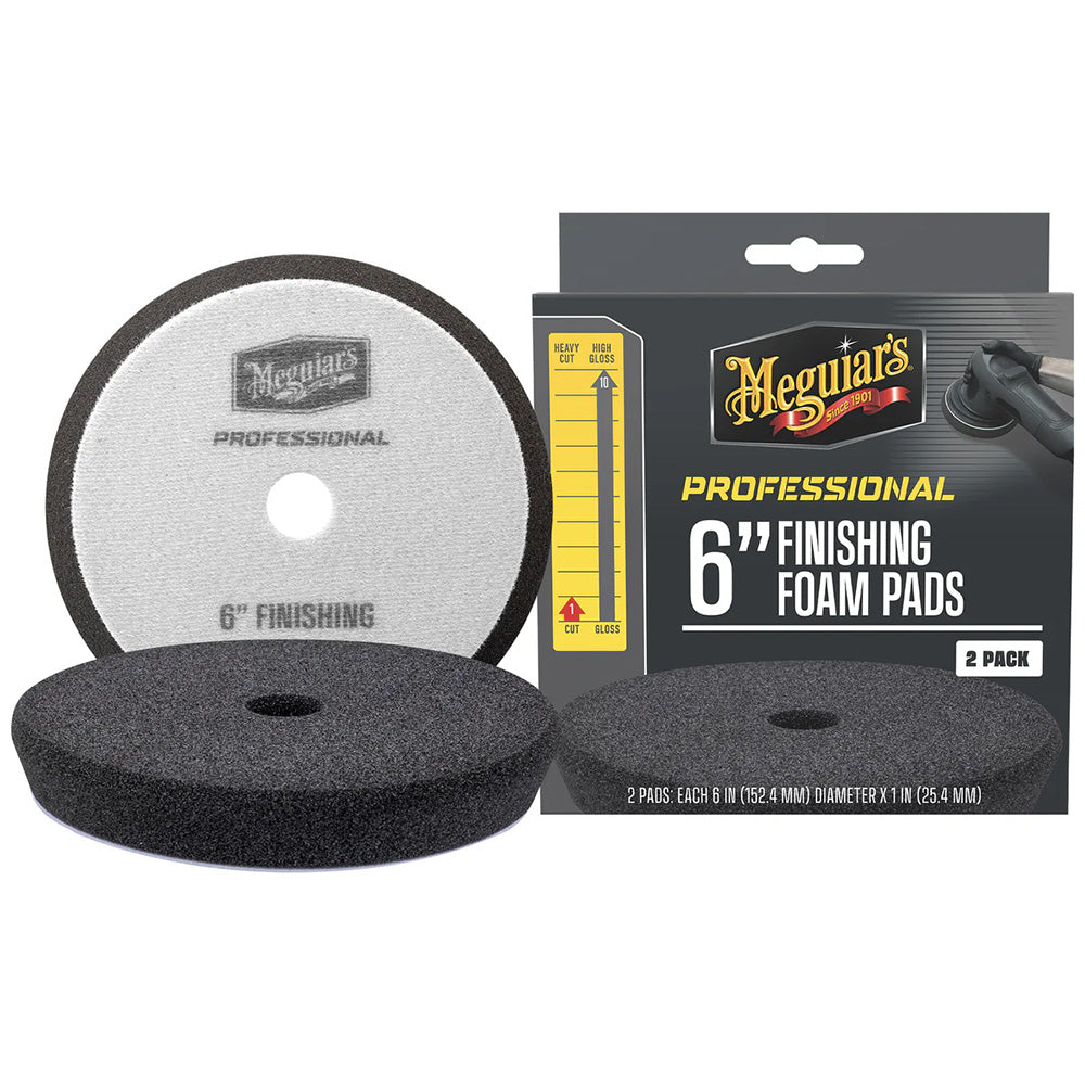 Meguiar's Professional 6" Foam Finishing Pads *2-Pack - Deckhand Marine Supply
