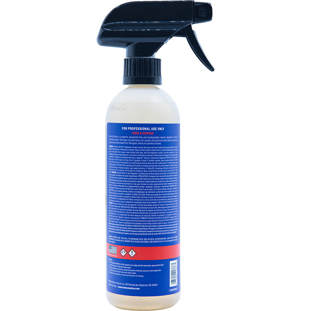 Malco Deck  Surface Spray All Purpose Cleaner - 16oz - Deckhand Marine Supply