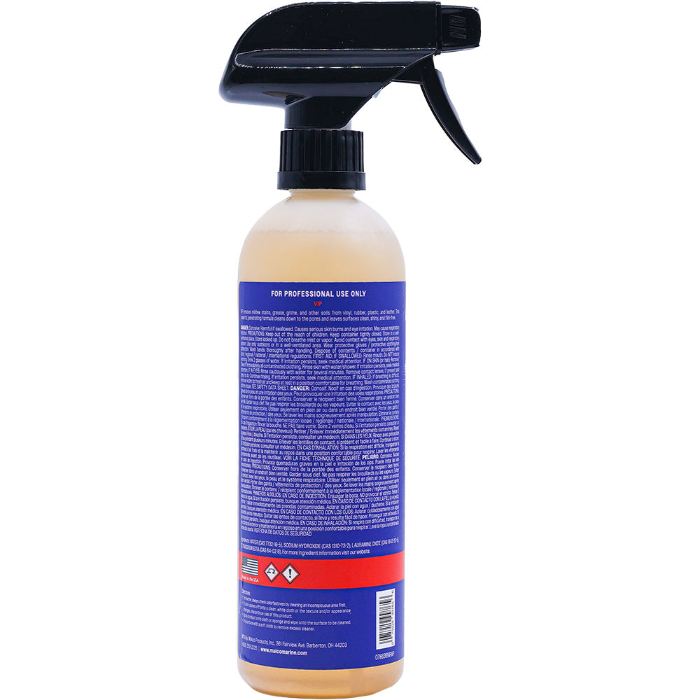 Malco VIP Vinyl  Plastic Cleaner - 16oz - Deckhand Marine Supply