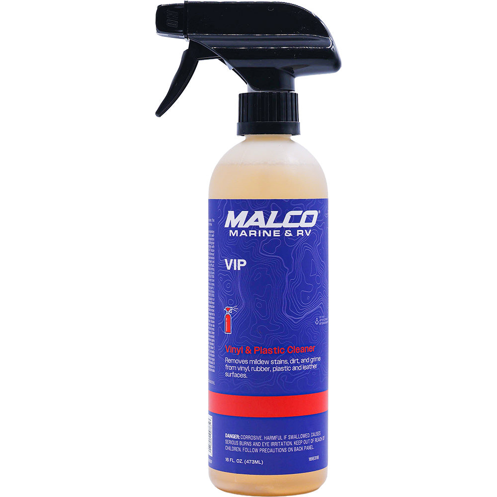Malco VIP Vinyl  Plastic Cleaner - 16oz - Deckhand Marine Supply