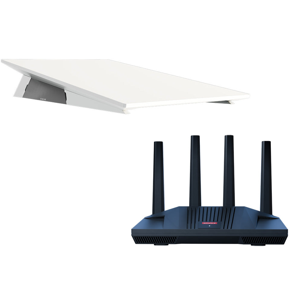 KVH Starlink Performance Gen 3 Kit w/Wedge Mount  CommBox Edge Core Communications Gateway  Wi-Fi Router - Deckhand Marine Supply
