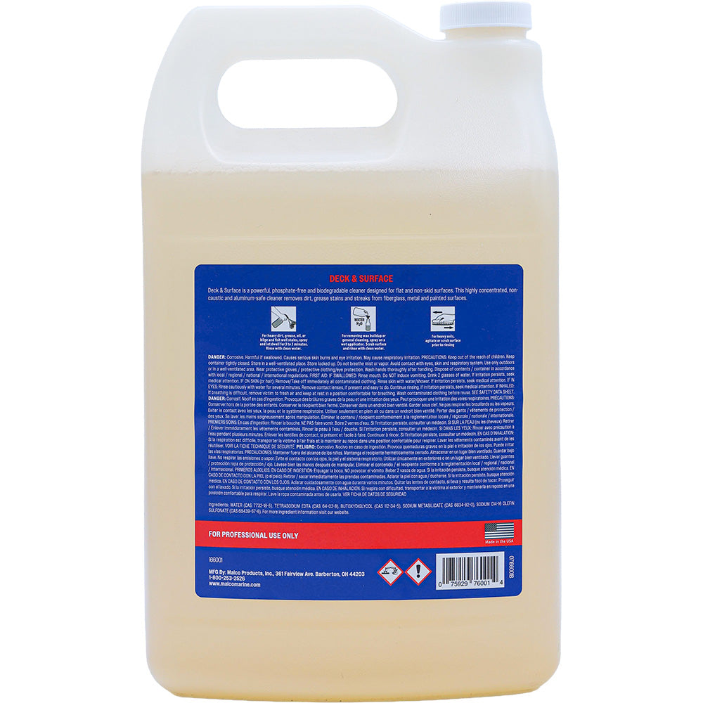 Malco Deck  Surface Spray All Purpose Cleaner - 1 Gallon - Deckhand Marine Supply